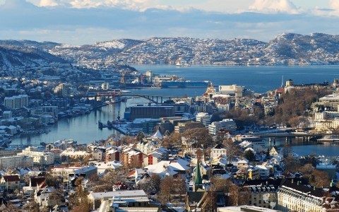 Bergen v zimě, autor: Trodel